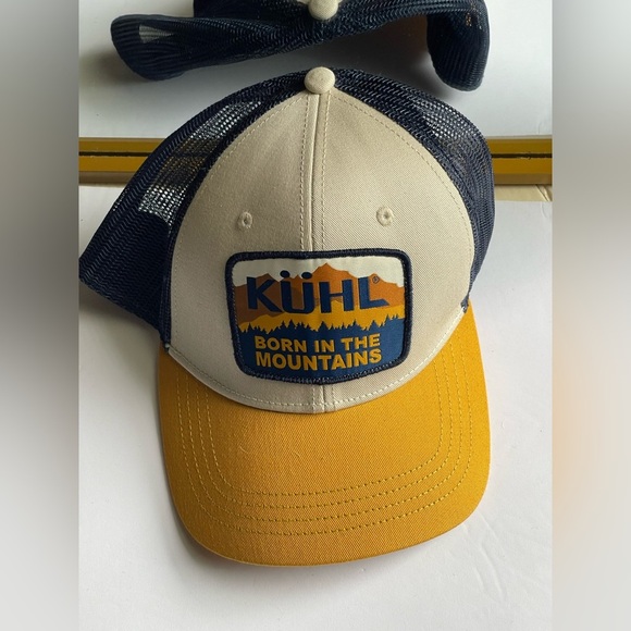 KÜHL Yellow and Navy RIDGE™ TRUCKER Hat - Picture 2 of 6